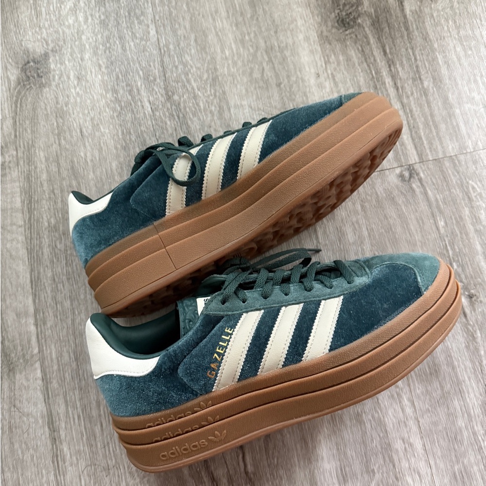Adidas Gazelle Bold Green Velvet